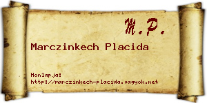 Marczinkech Placida névjegykártya